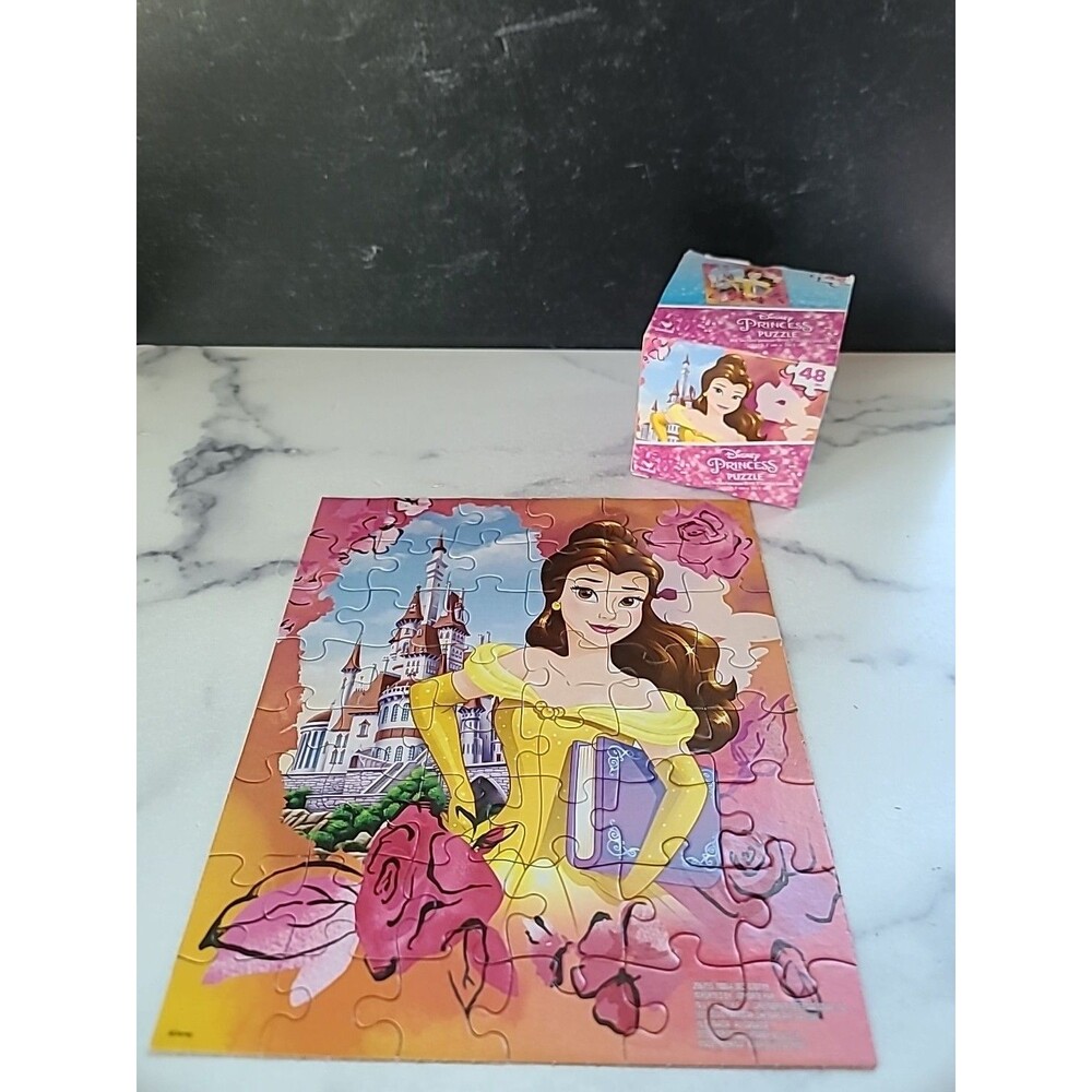 Belle Disney Princess Puzzles Cardinal 48 Piece Puzzle Open